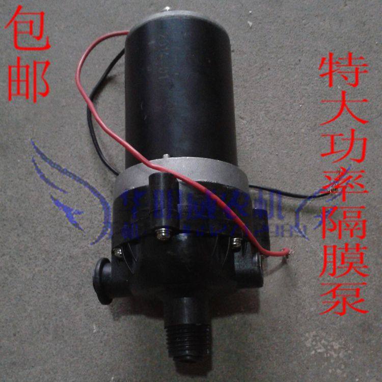大功率12V电动喷雾器隔膜泵打药洗车消毒增压微型水泵充电配件