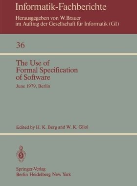 【预订】The Use of Formal Specification of S...
