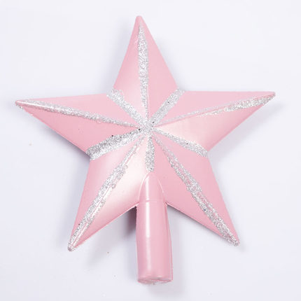 怡美圣诞 20cm彩绘树顶星 树顶饰圣诞节装饰 圣诞树套餐挂件