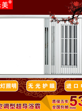 300X450 480 484 485 500集成吊顶LED灯换气超导暖风机 嵌入式浴