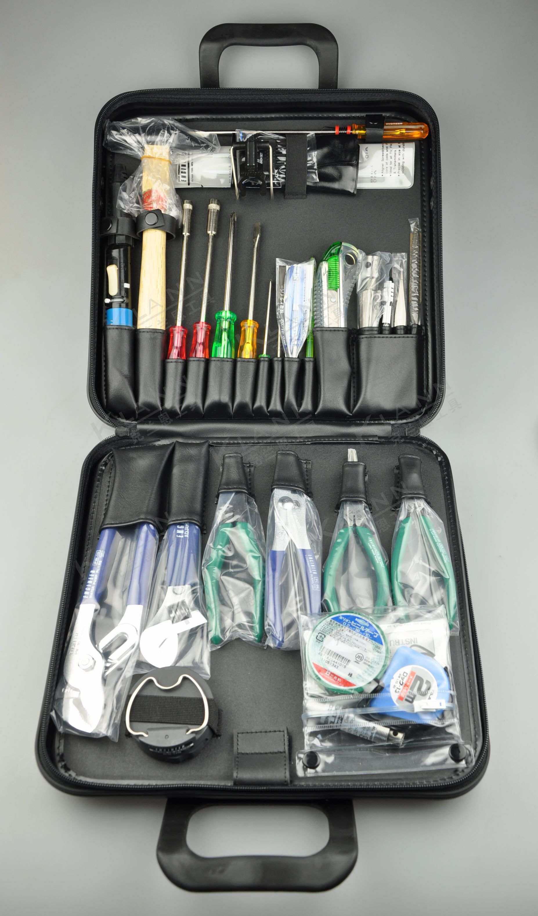 ENGINEER日本工程师 电烙铁钳子工具箱组套KS-18进口日本工具