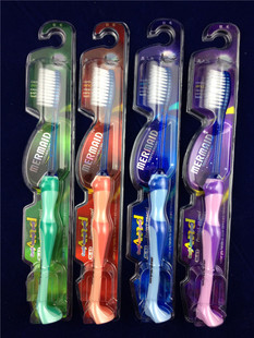 正品 M62M-62m65/325美人鱼 中毛彩头/细丝软毛白头牙刷 弹力刷柄