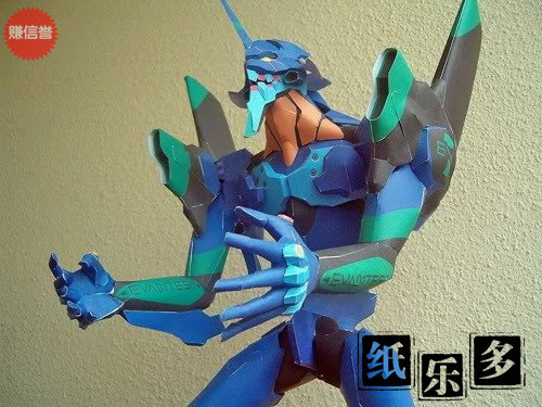 纸乐多 3D纸模型Eva新世纪福音战士 初号机机器人纸模手工益智