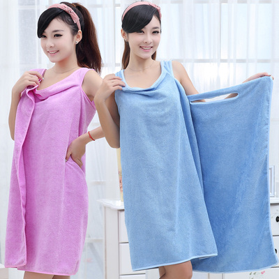 百变魔术比纯棉汗蒸服可穿浴巾