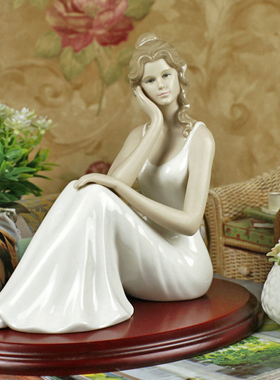 英国leonardo陶瓷美丽名媛摆件