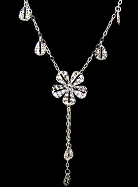 百搭纯银项链饰品吊坠