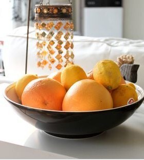 外贸陶瓷 瓷器餐具英国名品丹蓓黑灰色新骨瓷特大瓷碗 特大汤碗