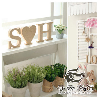 寻云木制字母 家居婚庆装饰摆设 摄影道具 diy创意摆件字母|msdalam kategori Aksesori rumah, hiasan - dari Buy2taobao.com untuk memberikan perkhidmatan ejen Taobao profesional membeli