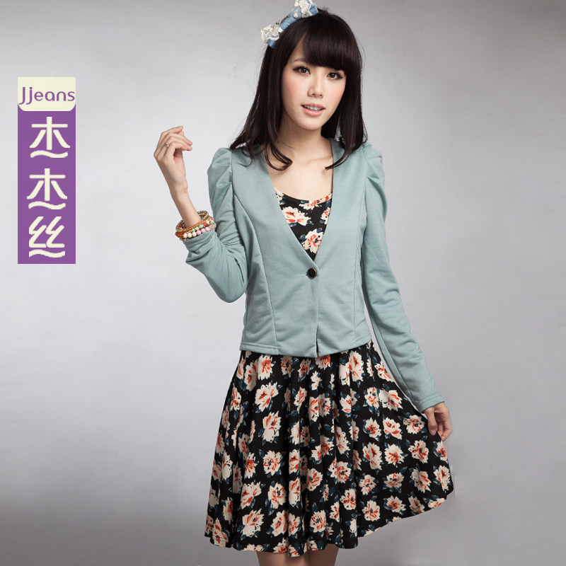 雅妍4 杰杰丝女装 韩版时尚泡泡袖小西装气质小外套  春装 款在类目 女装/女士精品, 西装中 - 来自Buy2taobao.com提供专业的淘宝代购服务