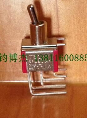 电子开关台湾进口SH原装正品钮子开关T8021L 侧弯6脚2档摇头开关