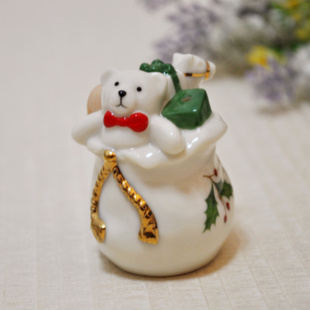 礼物 装 调味罐 圣诞礼品摆件 饰品 胡椒罐 出口陶瓷圣诞小熊