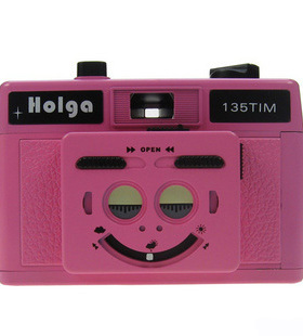 复古胶片相机HOLGA135TIM粉色半格双格一体机135胶卷相机创意礼物
