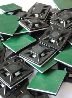 HC/HS-102 尼龙扎带固定座 定位片 自粘式配线固定座 28*28m 黑色