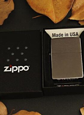 美国原装正品 芝宝200 ZIPPO打火机 经典光板拉丝 专柜正版ZP防风