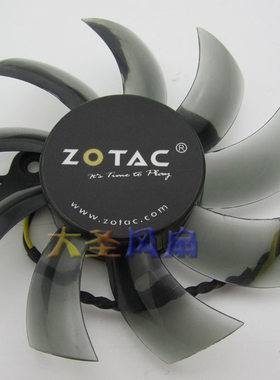 zotac索泰9800gt显卡风扇2线4P