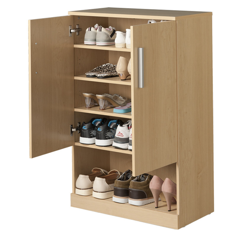 正品好事达双门平放男女鞋柜 门厅活动层板组合收纳柜木质玄关柜