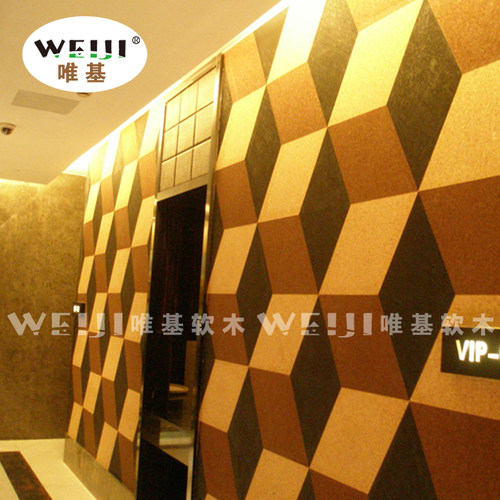 唯基软木墙板 葡萄牙软木电视墙背景墙照片墙吸音隔音软木装饰板