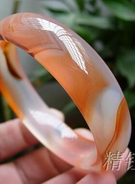 巴西纯天然朱砂玛瑙手镯送妈妈