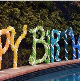 广州佛山气球布置，生日气球字母HPPY BRITHDAY装饰