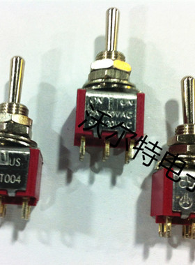 质量保证 高品质MTS-202扭子开关 6脚2档 红色拨动开关6P2位