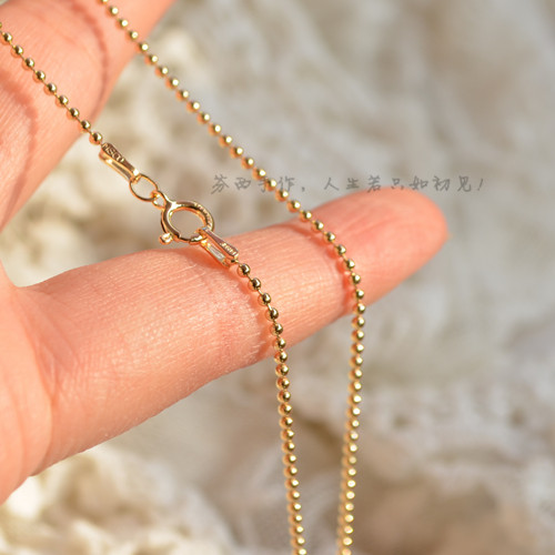 Special Offer 1.2mm American imports 14K Cover with gold leaf Original Twinkle Beads Bead Necklace clavicle sweater chainin the Accessories/Fashion Jewelry, Necklace  category - from Buy2taobao.com to provide professional Taobao agent buy service