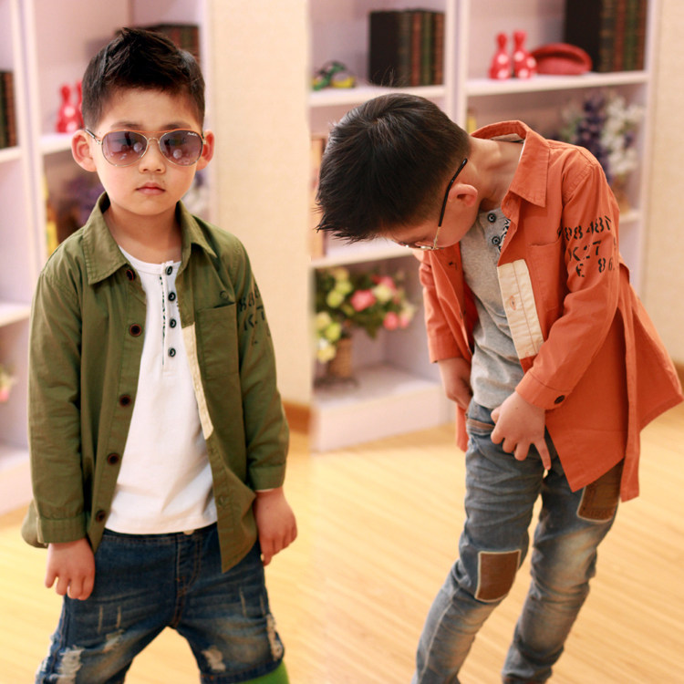 Chemise garcon à manche longue - Ref 2079334 Image 1