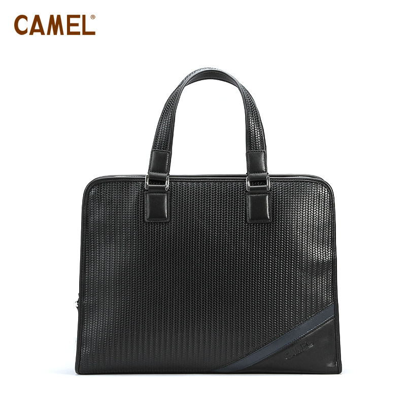【非卖品】camel骆驼牛皮 欧美时尚手提包 男包 潮流商务公文