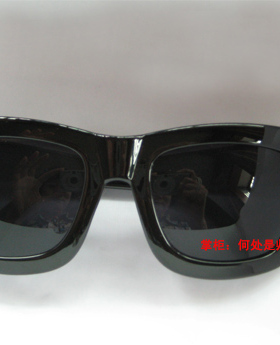 徐濠萦NAMI小S男女士大粗框复古水银反光镜面太阳墨眼镜框架欧美