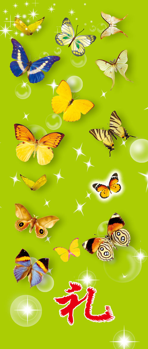 634海报印制海报展板素材932蝴蝶大全