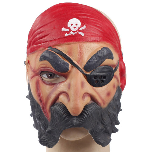 爱新奇 化妆舞会道具 表演用品 鬼节万圣节面具用品r81海盗大胡子