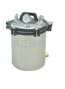 正品江阴滨江高压消毒锅(不锈钢手提式蒸汽灭菌器)YX-24LM