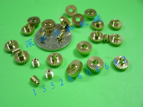 小0.3模蜗杆通孔蜗轮微型组合遥控微调伸缩镜头自动聚焦