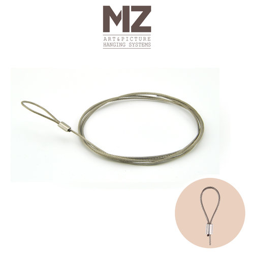 304不锈钢挂镜线铭装环形钢丝绳