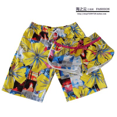 roxy夏季情侣沙滩裤男女短裤海边度假冲浪速干泳裤大码五分休闲裤