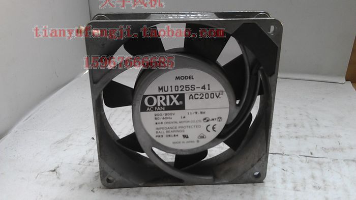 进口原装东方电机 ORIX MU1025S-51 230V 10公分轴流风机1