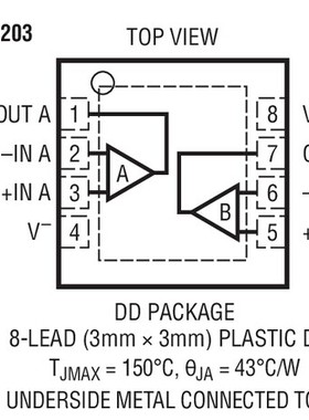 原装  LT6203CDD LT6203IDD LT6203 DFN 现货