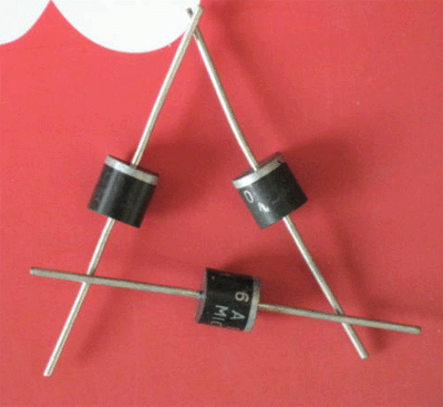 整流二极管 6A10 6A/1000V 直插 R-6 长脚大功率