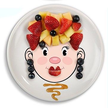 美国Fred 创意笑脸盘 food face DIY餐盘 男女款式|msdalam kategori pinggan mangkuk, pinggan mangkuk, Dish - dari Buy2taobao.com untuk memberikan perkhidmatan ejen Taobao profesional membeli