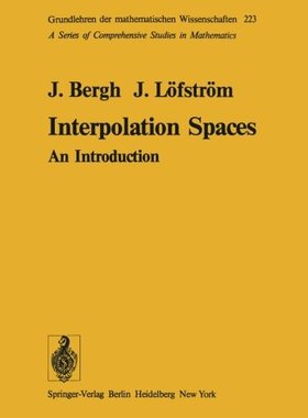 【预订】Interpolation Spaces: An Introduction