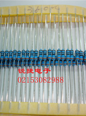 RJ24 1/4W 1% 360R
插件精密电阻100只单位 全新原装