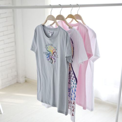 大码女春夏装新款t-shirts韩版女生圆领短袖T恤衫女