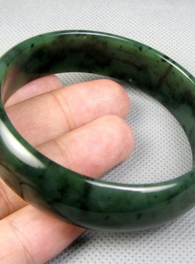 钱塘邮社------和田玉 碧玉 手镯  62mm