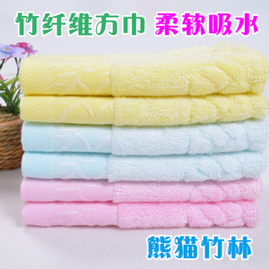 竹纤维方巾加厚 批免邮 吸水毛巾 婴儿童小毛巾 四方大方巾柔软