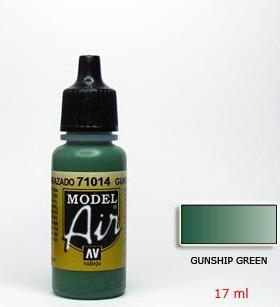 钢铁苍穹 AV 喷涂水性漆 71014 炮艇绿色 17ml