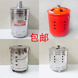包邮烧宝桶不锈钢烧经烧纸桶器聚宝桶室内无烟化金桶加厚特大小号