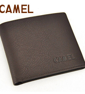 【非卖品】【CAMEL】短款男士牛皮钱夹 真皮钱包 横款07800