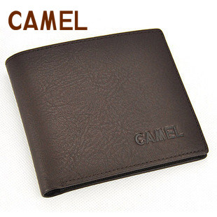 【非卖品】【CAMEL】短款男士牛皮钱夹 真皮钱包 横款07800