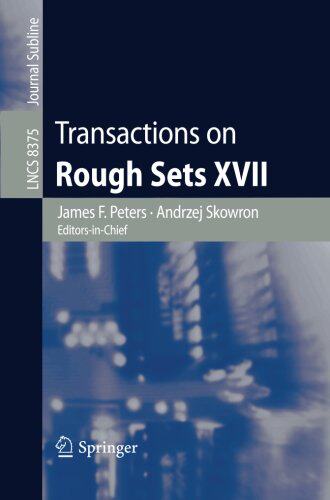 【预订】Transactions on Rough Sets XVII