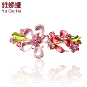 Ya na rhinestone hair clip hairpin Crystal top clamp clamp horizontal clamp spring clip fringe hair D0010