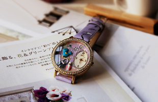 特  日本纯手工 手作软陶手表 秘密花园